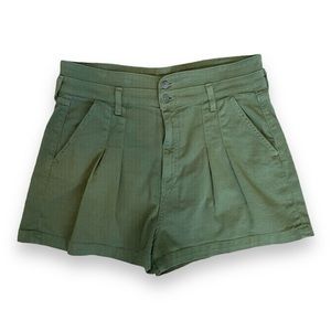 Veronica Beard Jaylen Pleated Denim Shorts size 32